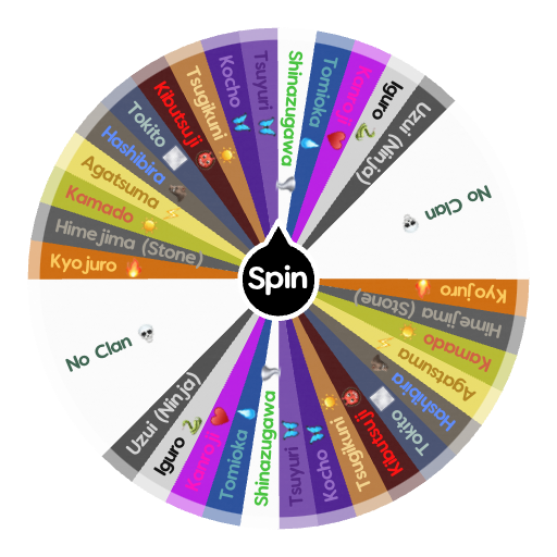 Clan ? (KNY) 🏯 | Spin the Wheel - Random Picker