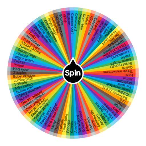Clash Royale Cards Spin The Wheel App