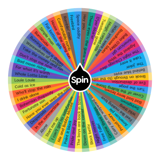 Classic Rock Spin The Wheel App 