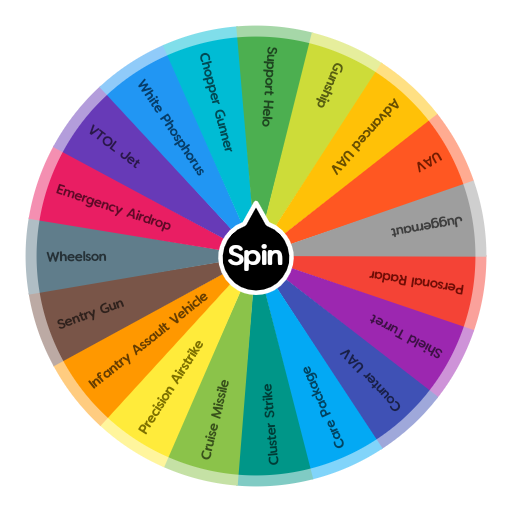 C.O.D MW killstreaks (spin 3x) | Spin The Wheel App