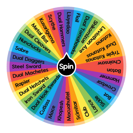 Combat Warriors (Light Weapons)(Sorted) | Spin the Wheel - Random Picker