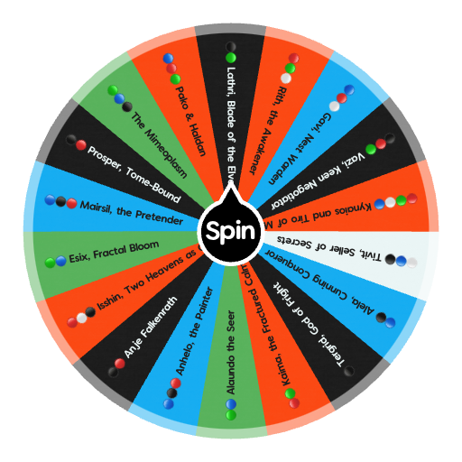 Commander decks Spin the Wheel Random Picker