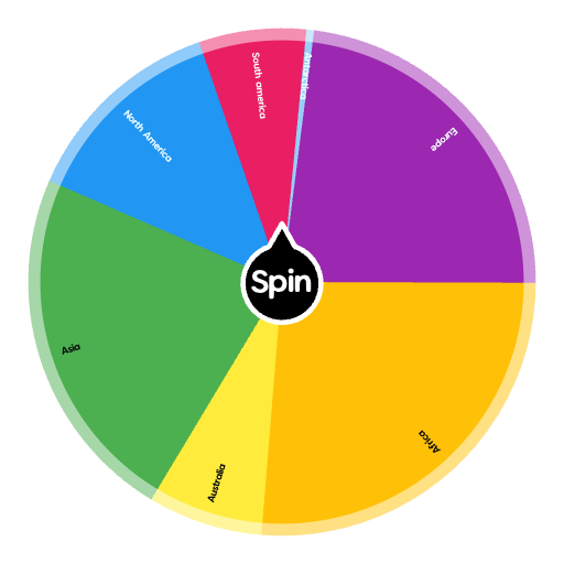 Continents🌎💫 Try to get Antarctica | Spin The Wheel - Random Picker