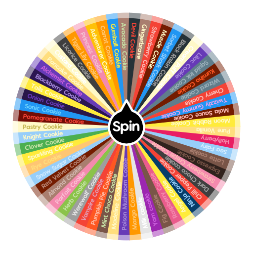 Cookie run Kingdom Spin the Wheel Random Picker