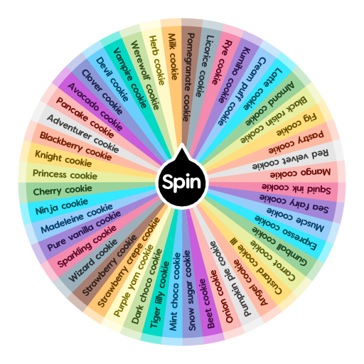 Cookie Run Kingdom Cookie Names Spin The Wheel Random Picker