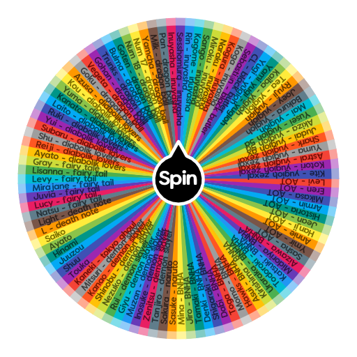Anime Character Spin Wheel