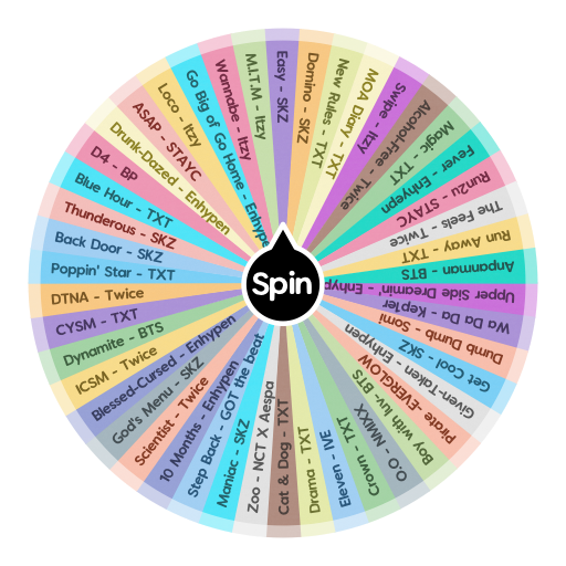 Kpop dances to do when your bored Spin the Wheel Random Picker