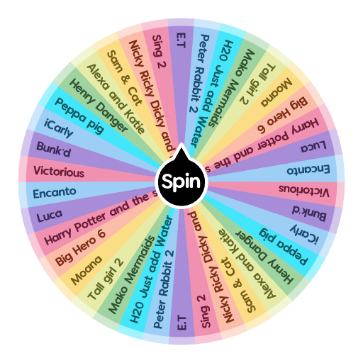 Shows/Movies to watch! Spin the Wheel Random Picker