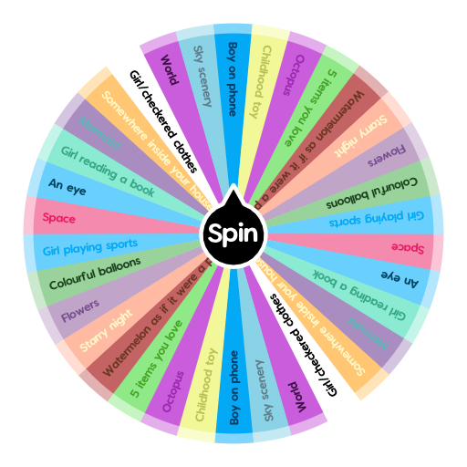 What to draw? Spin The Wheel App