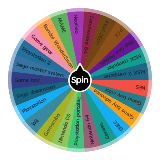 Whatever console lands on the spinner, you have to play it. Spin The