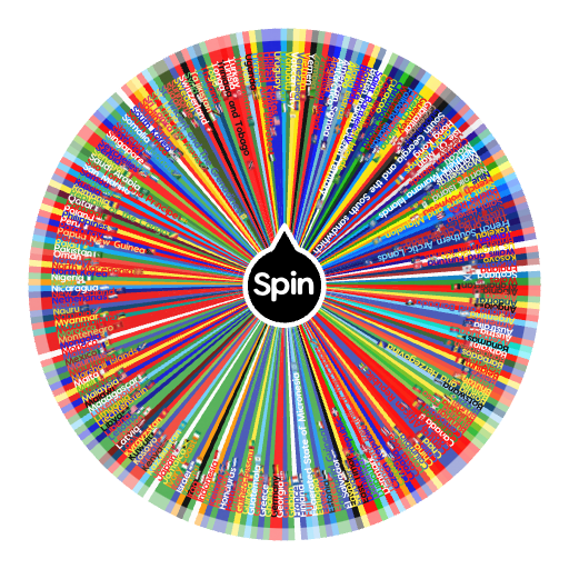 Countries Of The World +Territories and Extras | Spin the Wheel ...