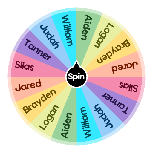 Cute Boy Names 7th Graders Spin The Wheel App