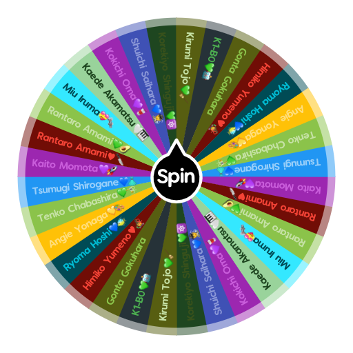 Danganronoa v3 characters Spin The Wheel App