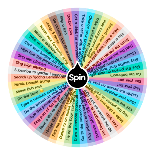 Dares With Friends Spin The Wheel App - random roblox character generator