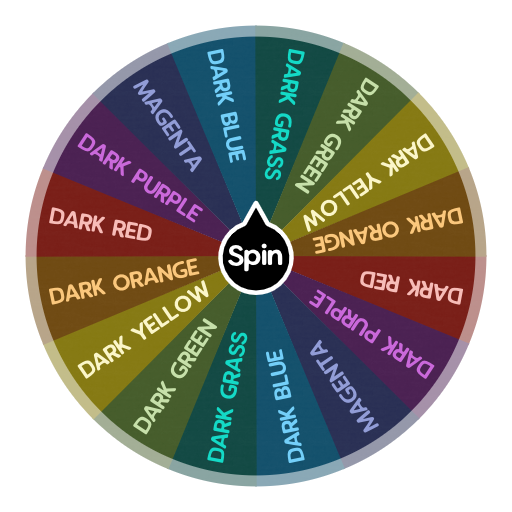 DARK COLORS × Spin the Wheel Random Picker