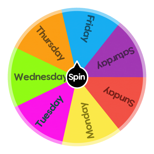 Days wheel | Spin the Wheel - Random Picker