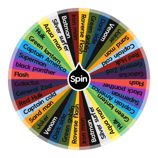 DC and Marvel characters! | Spin the Wheel - Random Picker