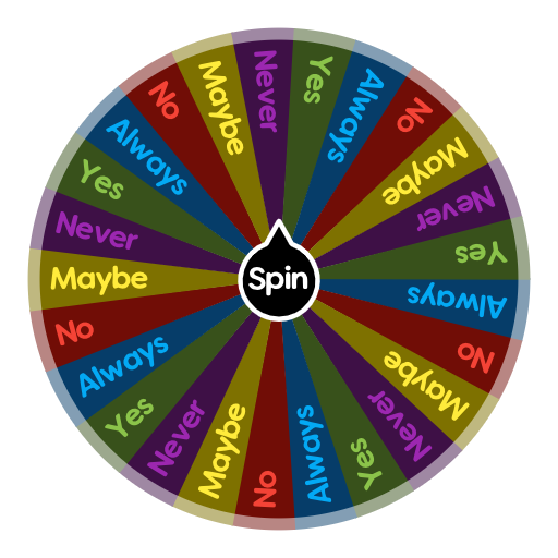 Decision Maker Spin The Wheel Random Picker