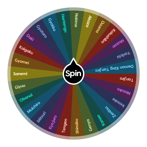 Demon Slayer Main Characters Spin The Wheel Random Picker