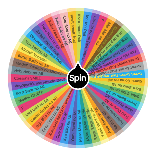 Paramecia Devil Fruit  Spin the Wheel - Random Picker