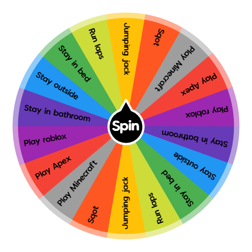 Do for 10 min | Spin The Wheel App