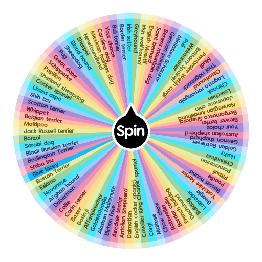 Dog breed wheel Spin the Wheel Random Picker