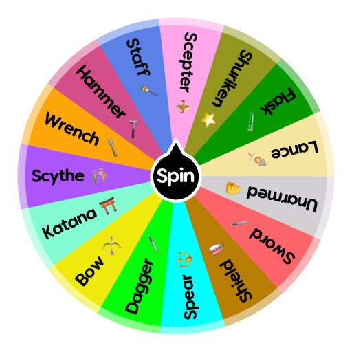 Earclacks Weapon Balls (UPDATED: Lance) | Spin The Wheel - Random Picker