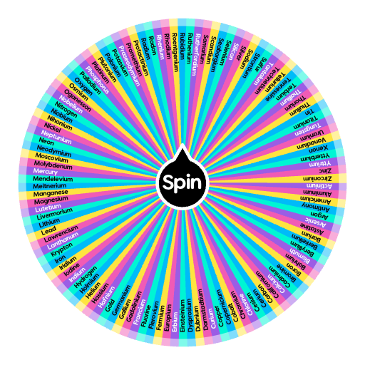 Elements of the periodic table | Spin The Wheel - Random Picker