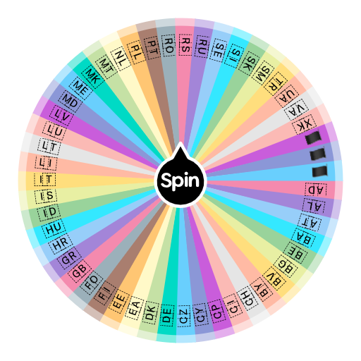 European flags Spin The Wheel App