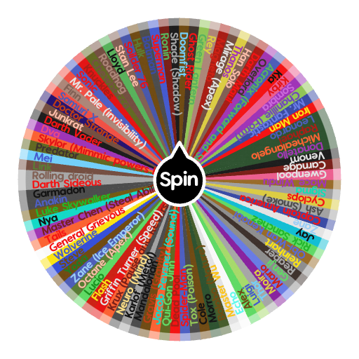 Every Character Spin The Wheel Random Picker