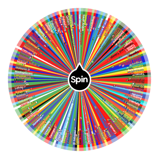 Every country A-Z (+Palestine🇵🇸) | Spin the Wheel - Random Picker