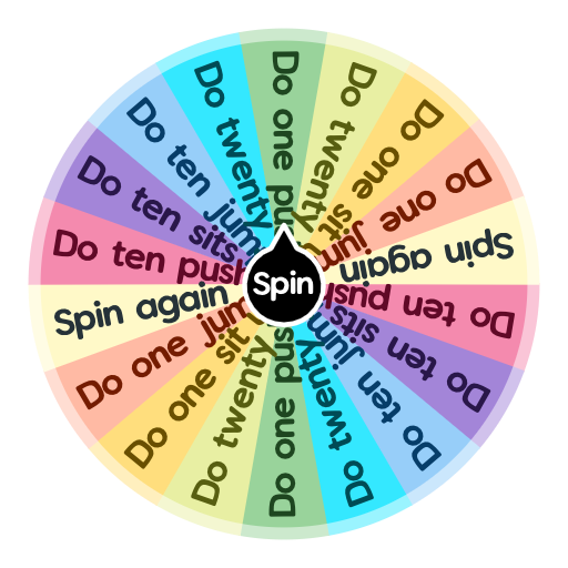 Exercise Wheel Spin the Wheel Random Picker