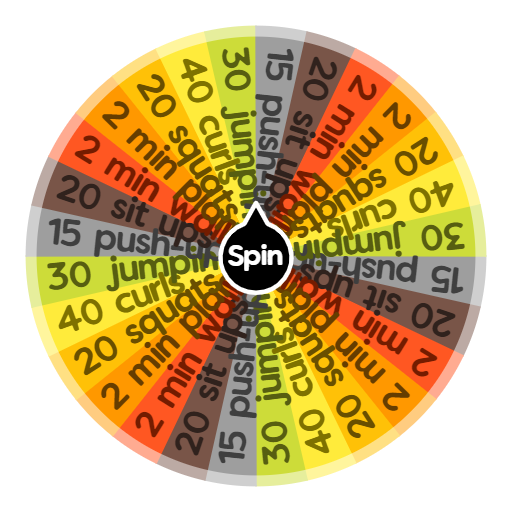 Exercise Wheel Spin the Wheel Random Picker