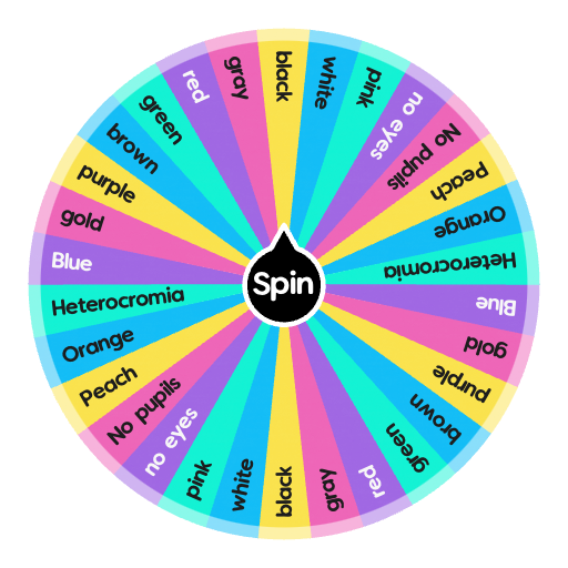 Eye Color  Spin the Wheel - Random Picker
