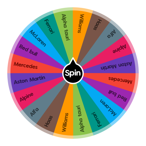 F1 2021 Spin The Wheel App