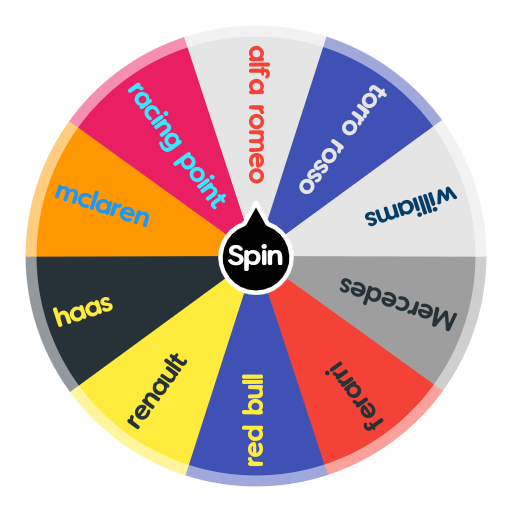 F1 Teams | Spin The Wheel Random Picker