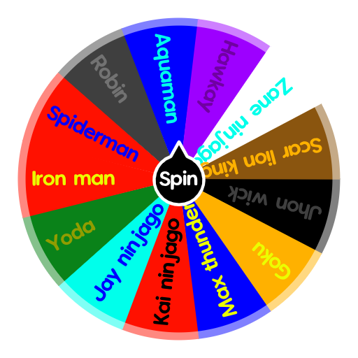 Film character Spin The Wheel App