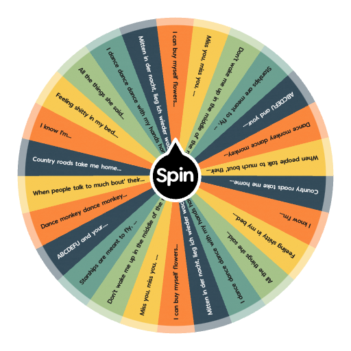 Finish the lyrics | Spin the Wheel - Random Picker