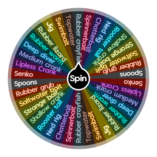 Fishing Lure Challenge | Spin the Wheel - Random Picker