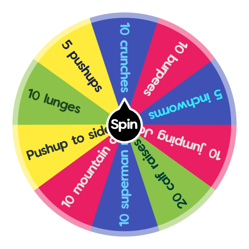 Fitness Wheel Spin the Wheel Random Picker