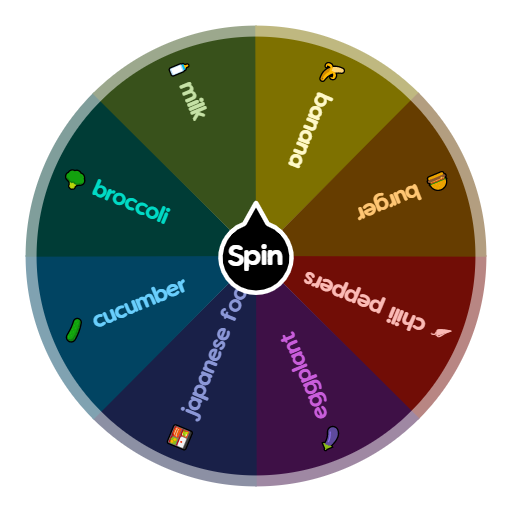 Food weel Spin the Wheel Random Picker