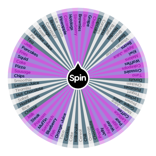 🍎 Foods and Drinks🥤 | Spin the Wheel - Random Picker