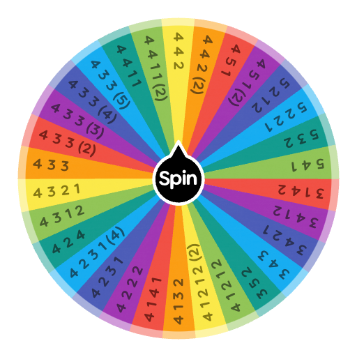 Football Formations Spin the Wheel Random Picker