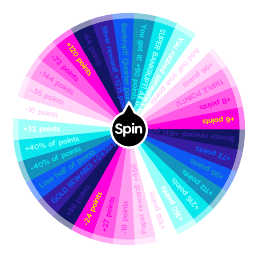Pick Number Game Game of Numbers (Start at 36 points and try to reach 180! | Spin The ...