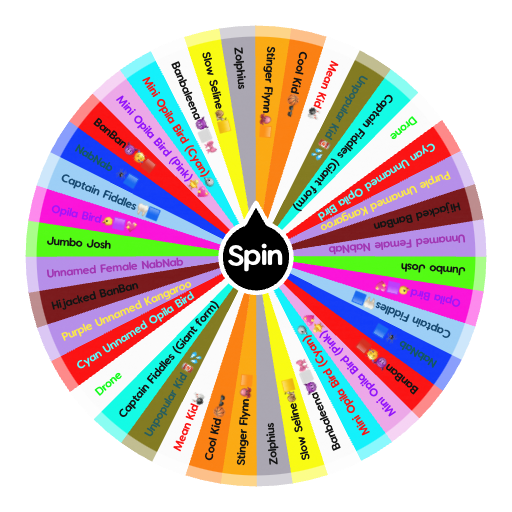 Garten of BanBan Characters  Spin the Wheel - Random Picker