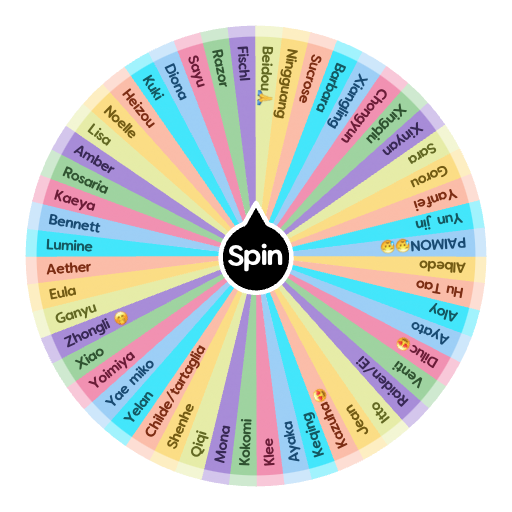 Genshin Spin the Wheel Random Picker