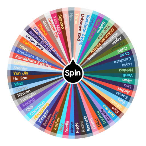 Genshin Characters Spin The Wheel App