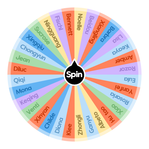 Genshin characters Spin The Wheel App