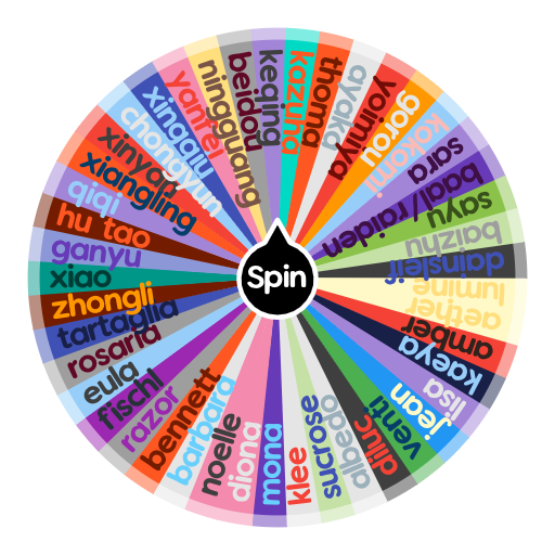 genshin impact characters (2.0/1.7) Spin The Wheel App