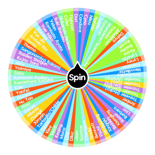 Genshin Impact Characters (for random team) (4.1 update) Spin the